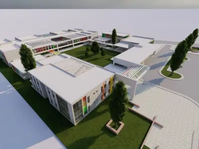 School-University- High School 3D model
