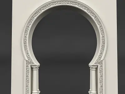 classic patterned door 05 3D model