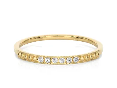 Light Minimalist Diamond Ring 3D print model