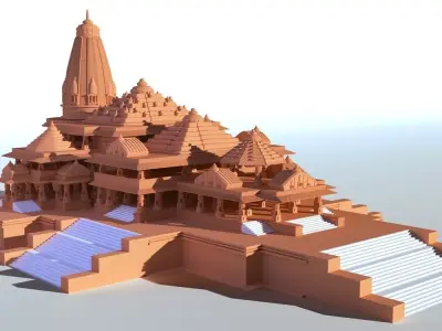 Ayodhya Ram Mandir 3D model
