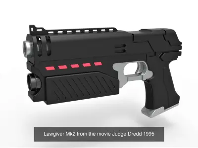 Custom Dredd 3D Model Pack