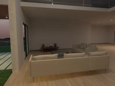 Modern House Scene 3D model