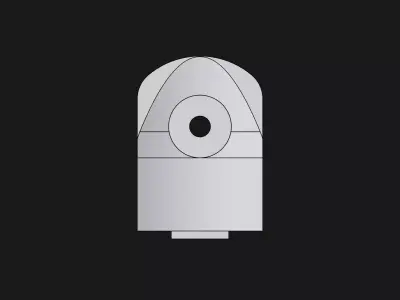 Shower glass rail holder 3D print model