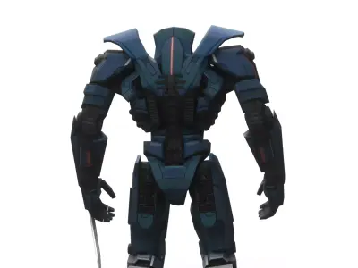 Gypsy Danger Jaeger 3D Model  Pacific Rim Mark-3 Hero Jaeger Low-poly 3D model