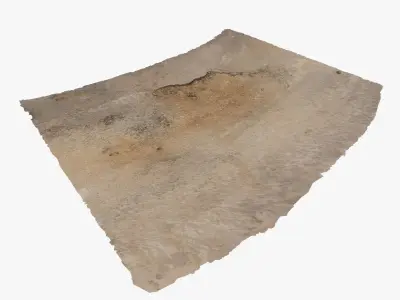 Damaged Road Low-poly 3D model