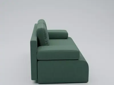 Modern Living Room Sofa Low-poly 3D model