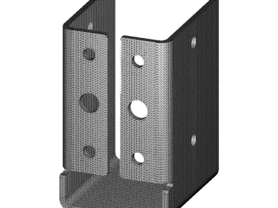 Steel Joist Bracket 3D print model