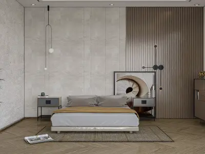 Bohemian bed room  3D model