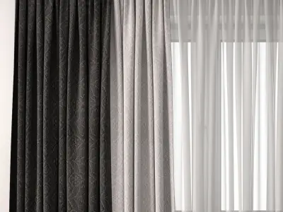 Curtain 28 3D model purchase