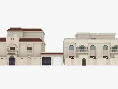 Qatar House 03 Low-poly 3D model