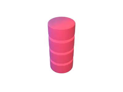 Nand Flash Memory MLC Structure v1 007 Low-poly 3D model