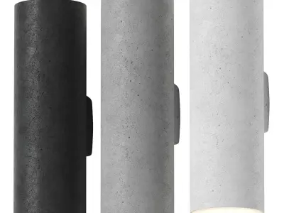 Creative lighting solutions - Hans clay wall light 3D model