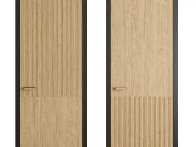 Velvet doors set 1 3D model