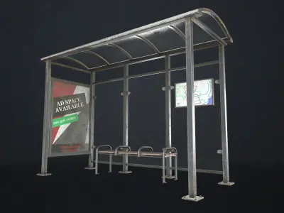 Street Elements Collection 2 Low-poly 3D model