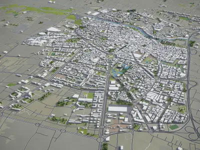 Murcia  Low-poly 3D model