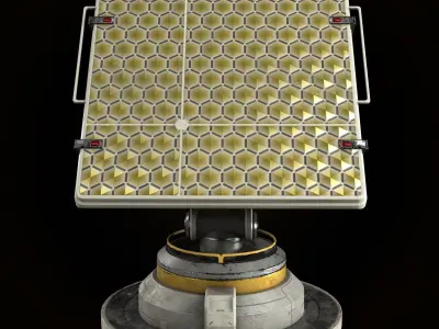 Solar panel Sci-fi Low-Poly Low-poly 3D model