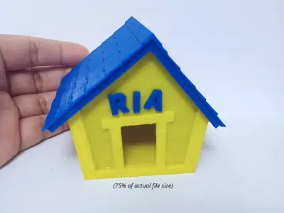 MINIATURE DOG HOUSE FOR DOLLHOUSE 3D print model