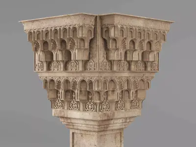 Muqarnas Architectural Set - Vol 8 - 3 Models 3D model