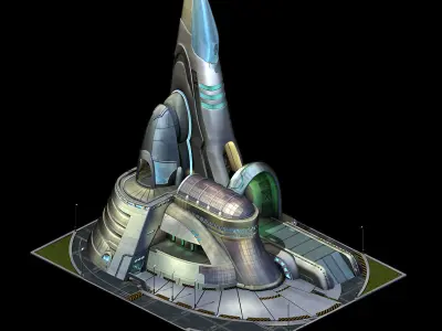 Future World - Robot Factory 03 3D model