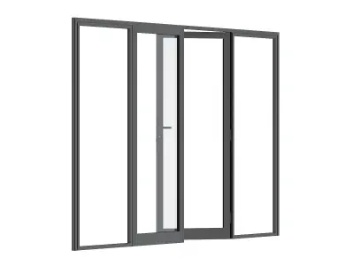 Aluminium Door 05 3D model