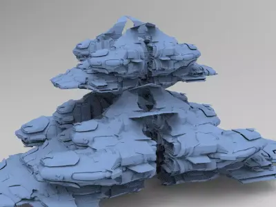 Space Roamer Mining laser Architecture 7 3D model