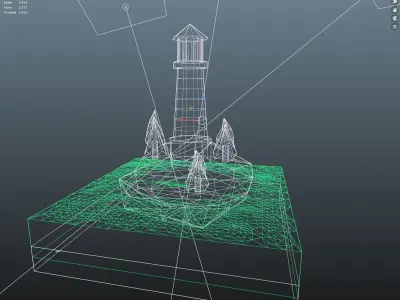 Lighthouse Free low-poly 3D model