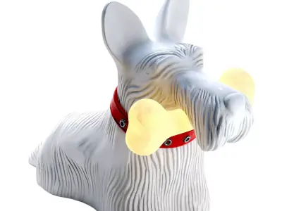 Qeeboo Scottie Table Lamp 3D model