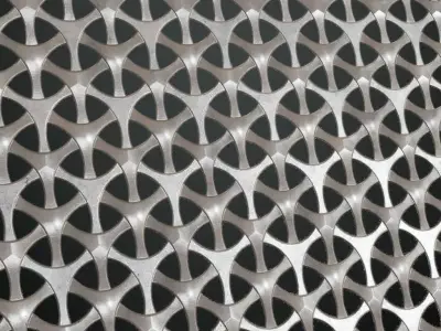 Silver Metal Grill Transparent PBR Seamless Texture get