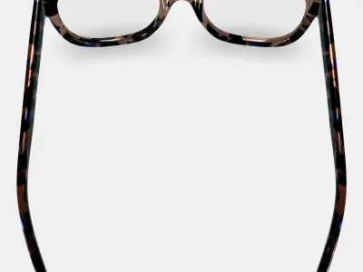 Tatum Eyeglasses in Smoky Pearl Tortoise 3D model