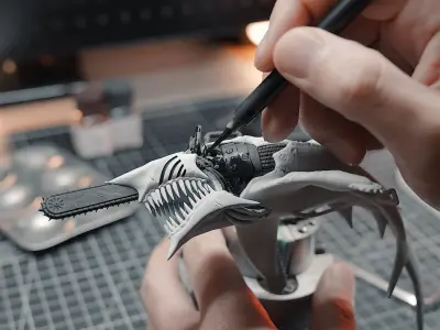 chainsaw shark 3D print model