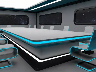 Sci Fi Conference Room 3D model