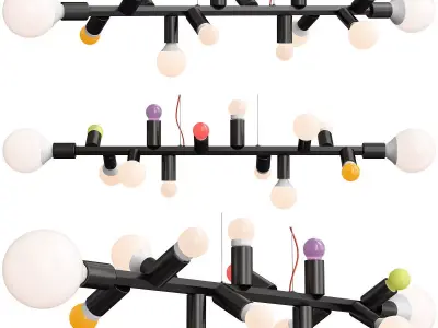 Almerich Party Hanging Lamp 1 3D model