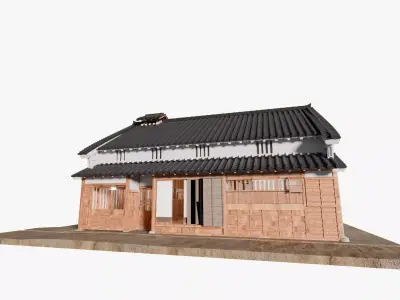 Japanese historical house Nakabashi-ke Residence 3D model