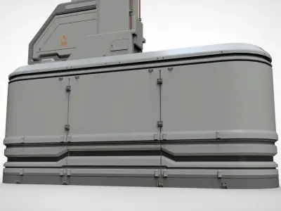 sci fi Mast 2 3D model