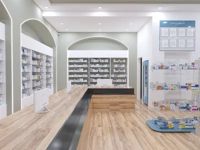 Pharmacy interior 2 3D model