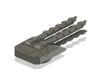 Railgun Turret 3D print model