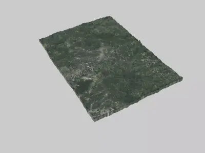 Durham City Low-poly 3D model