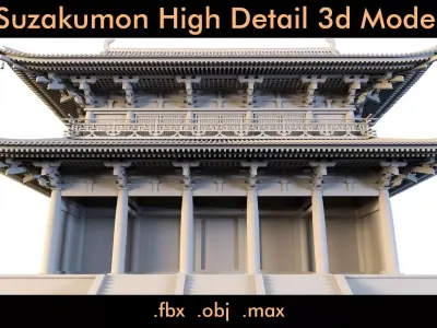 Suzakumon- 3d Model 3D model