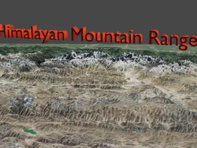 Mount Everest 3D model