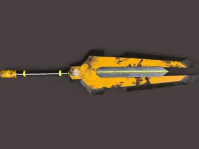 Sci-Fi Sword V3 Low-poly 3D model