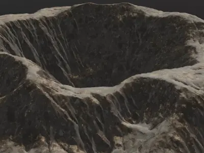 Volcano 3D Model  Low-poly 3D model