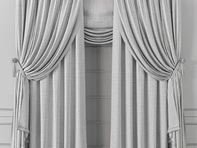 curtains 14 3D model purchase