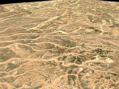 NEOM city topography Saudi Arabia - tile n30 e36 3D model