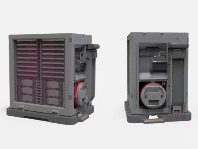 sci fi terminal 2 3D model