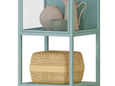 RUDSTA and DEROLF glass-door cabinet 3D model