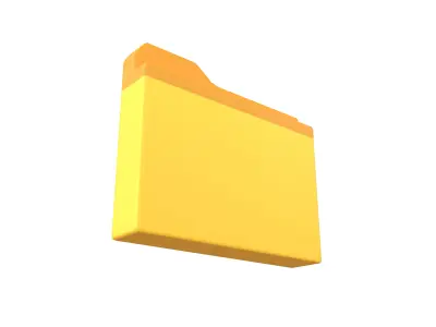 Folder Icon v1 001 Low-poly 3D model