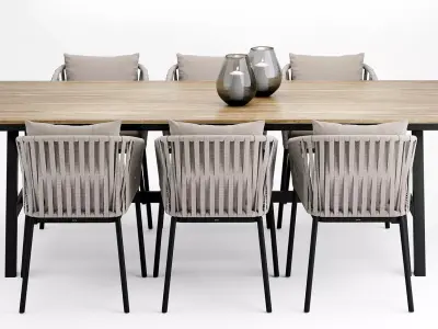 Kettal Custom 09 - Outdoor furniture set 3D model