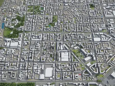 Tomsk  Low-poly 3D model