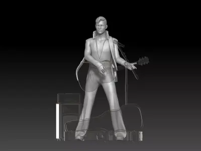 street musician MAN 1 3D print model