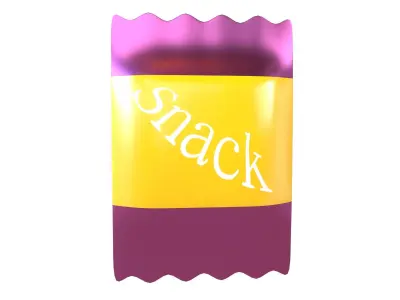 Cartoon Snack Package v1 003 Free low-poly 3D model